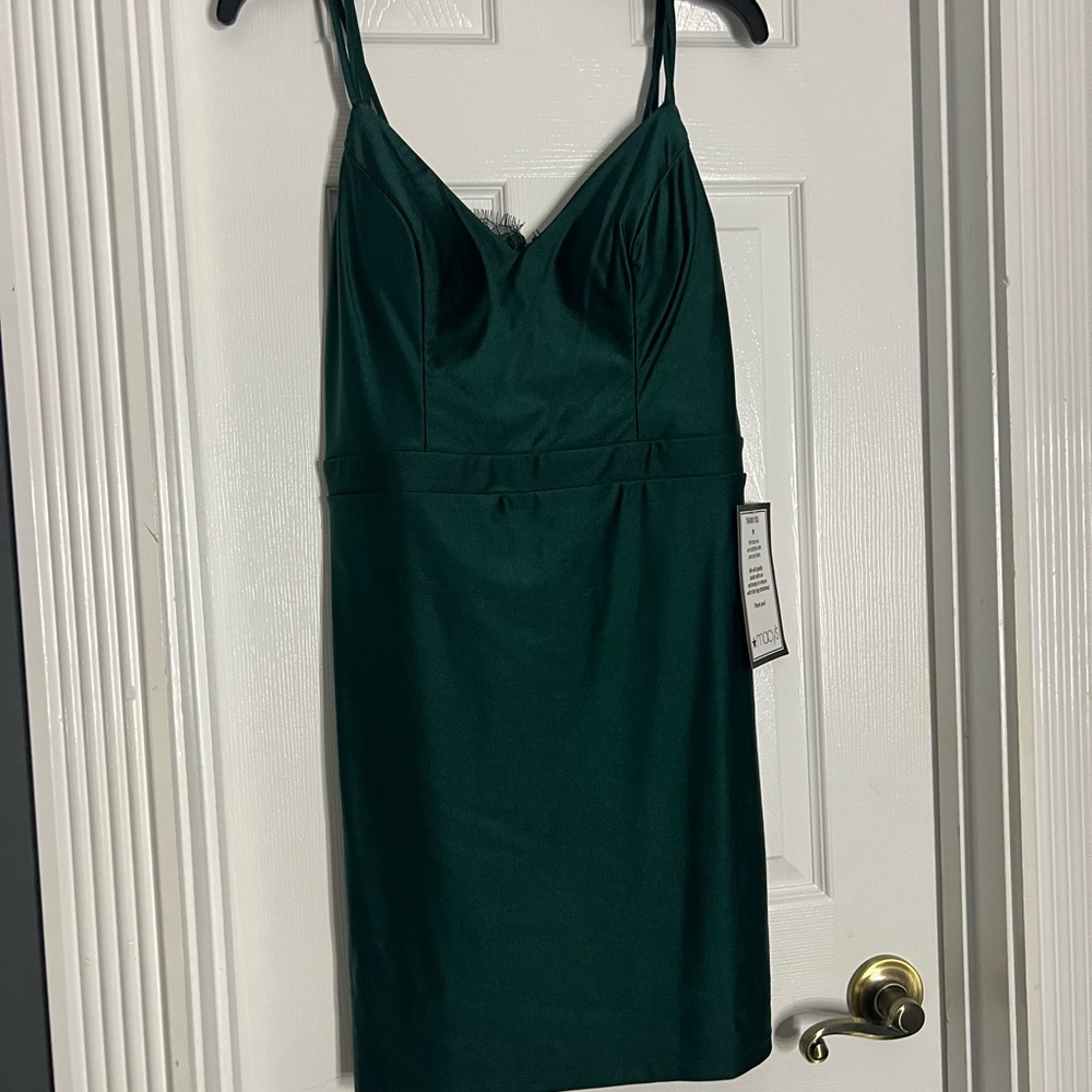 Emerald Green short formal dress